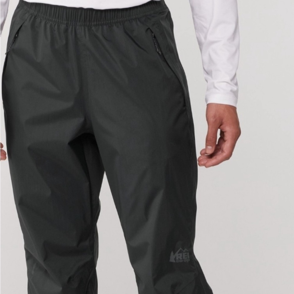REI Co-Op Men's Peak 2.5L Ripstop Full Side Zip Rain Snow Pant Shell Size Medium